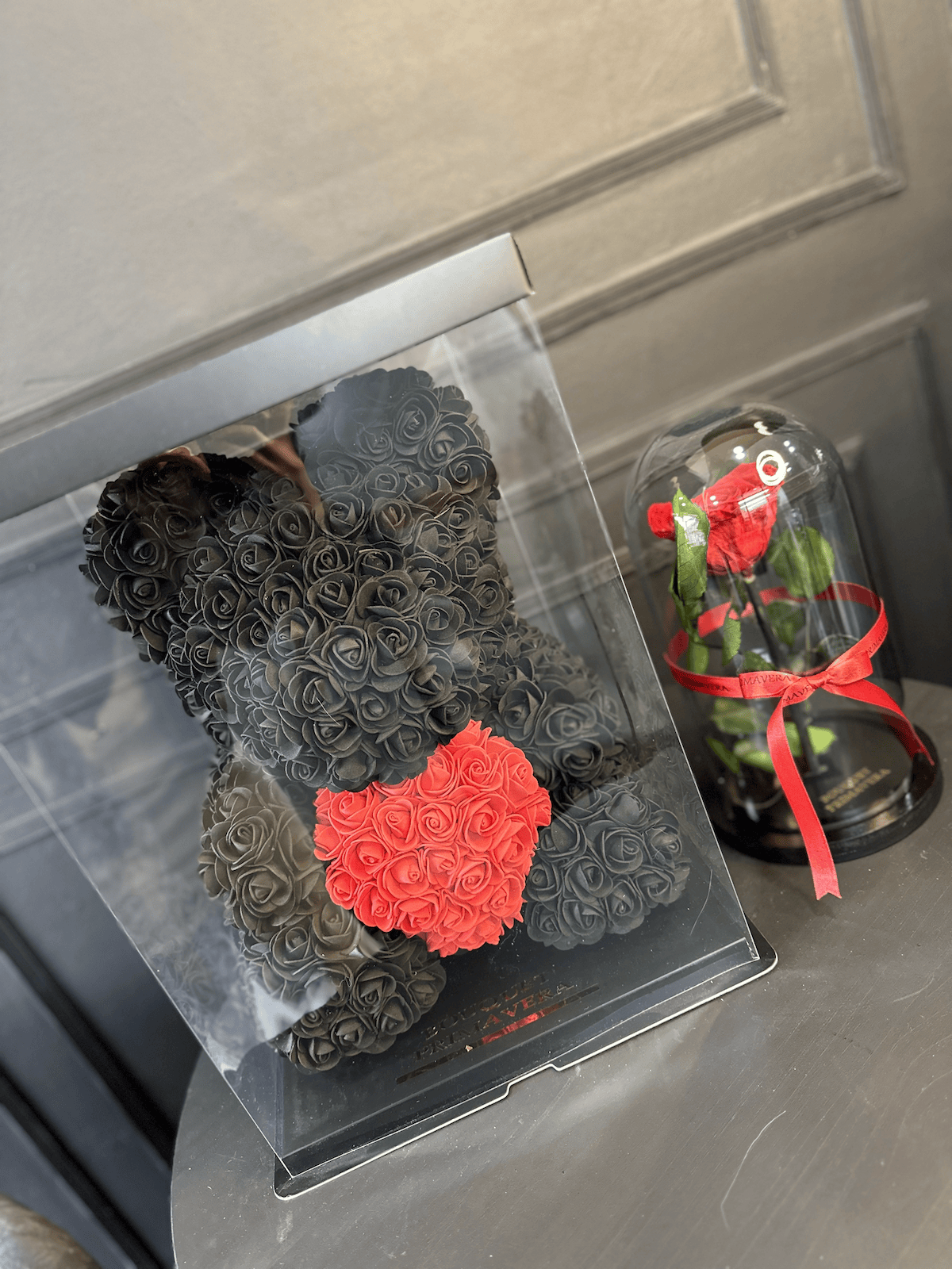 oso negro rosas eternas