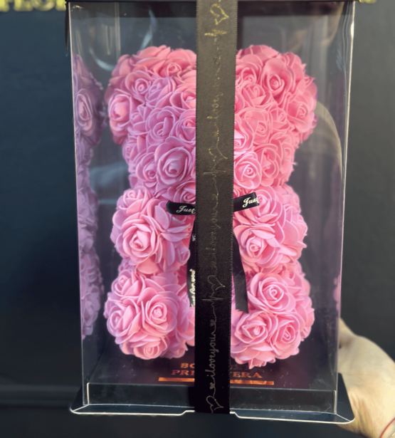 oso rosado rosas eternas