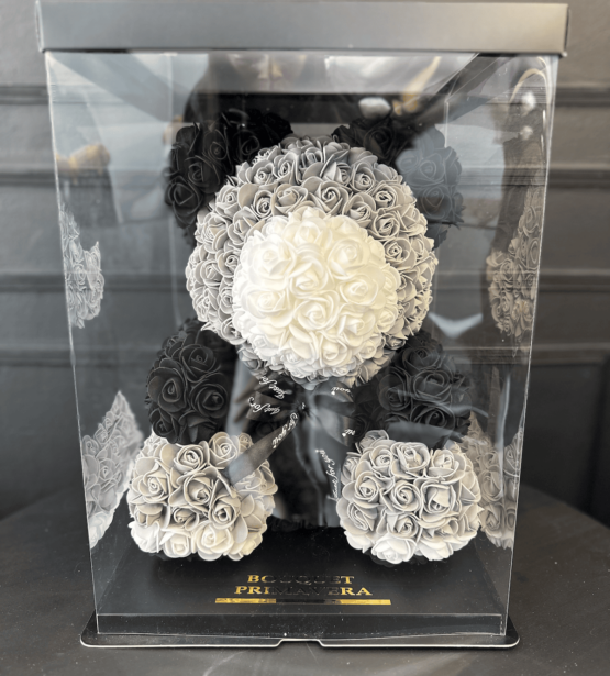 oso rosas eternas panda bogota