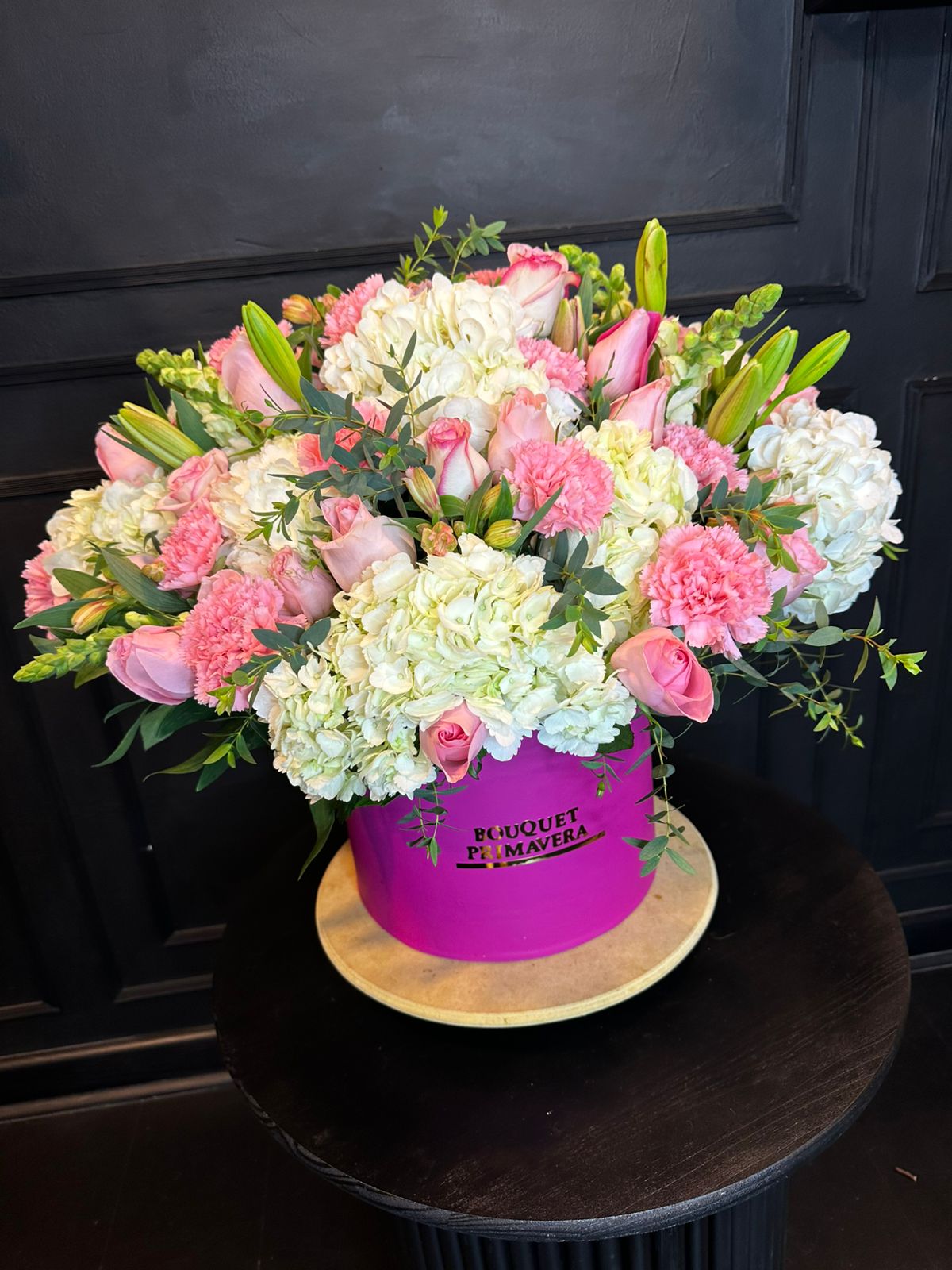 arreglo floral romantico