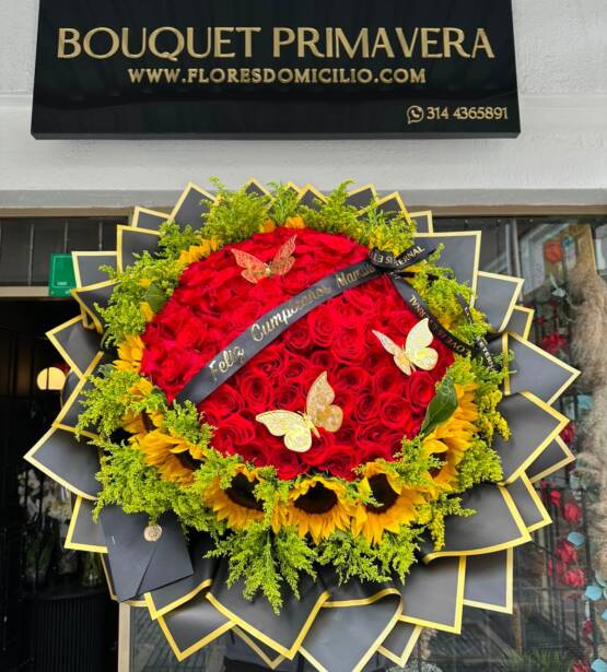 Rosas y Girasoles